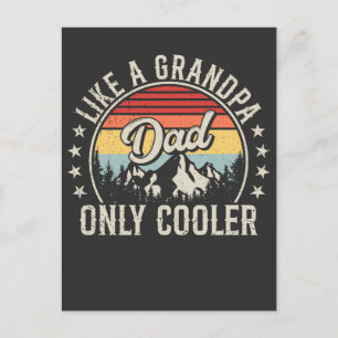 Carte Postale Papa aime grand-père seulement Glacière Retro