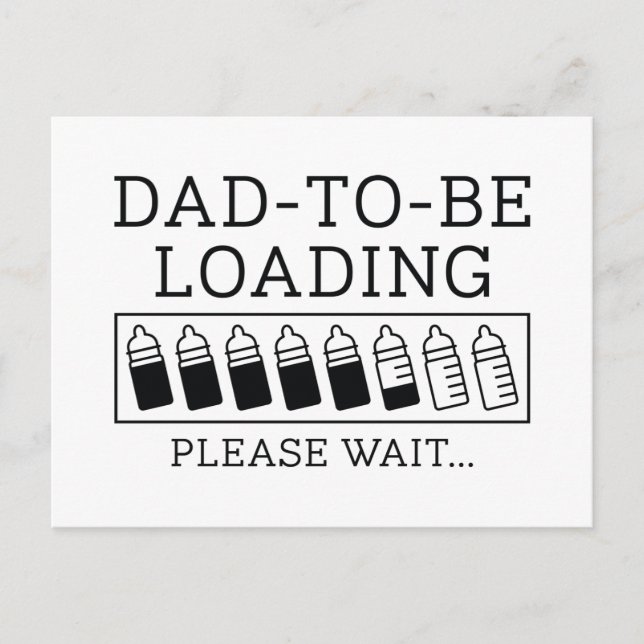 Carte Postale Papa Doit Charger (Devant)