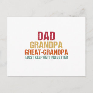 Carte Postale Papa grand-père grande Fête des pères grand-père