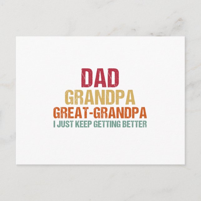 Carte Postale Papa grand-père grande Fête des pères grand-père (Devant)