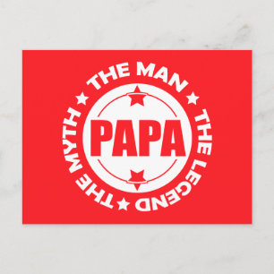 Carte Postale Papa. L'Homme. Le Mythe. La Légende.