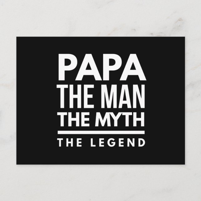 Carte Postale Papa l'homme le mythe la légende (Devant)