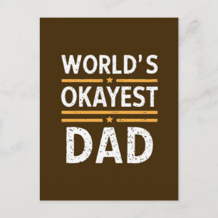 Carte Postale Papa Moyennement Génial 