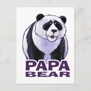 Carte Postale Papa Panda Bear
