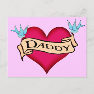 Carte Postale Papa - T-shirts et cadeaux personnalisés en tatoua