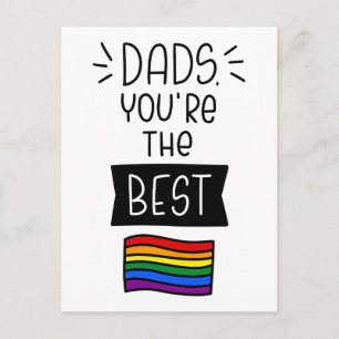 Carte Postale Papa, tu es le meilleur - Fête des pères Pride