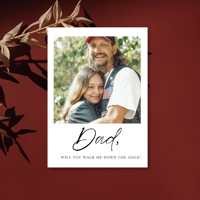 Carte Postale Papa Veux-Tu Me Faire Descendre La Mariée Père Ais (Créateur téléchargé)