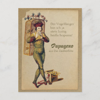 Carte Postale Papageno Zauberflöte Flûte magique CC0839 Mozart
