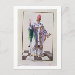Carte Postale Pape Léon III (795-816) de Receuil des Estampes,