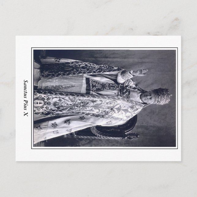 Carte postale Pape Saint Pie X (Devant)