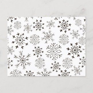Carte Postale Papel de regalo de Navidad en blanco y negro