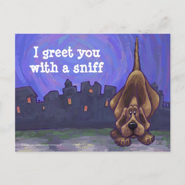 Carte Postale Papeterie Hound Dog (Devant)