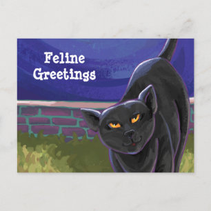 Carte Postale Papeterie pour chat noir