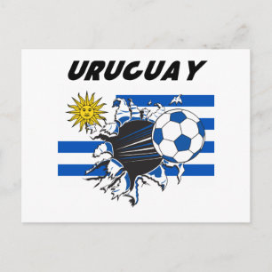 Carte Postale Papier à lettres Football Uruguay