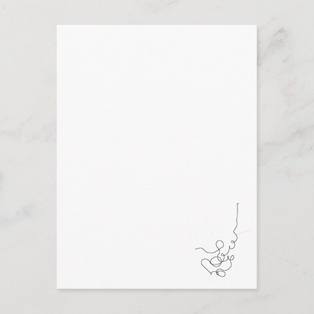 Carte Postale papier, crayon (Devant)