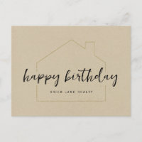 Papier Kraft Joyeux Anniversaire Immobilier 