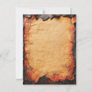 Carte Postale Papier parchemin avec arêtes chantées