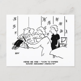 Carte Postale Papier peint autour d'objets maladroits