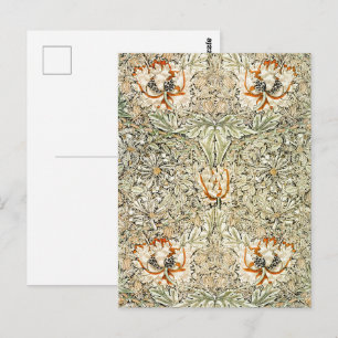 Carte Postale Papier peint floral Chèvrefeuille de William Morri