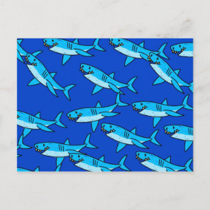 Carte Postale Papier peint requin