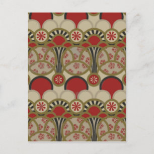 Carte Postale Papier peint Vintage floral japonais