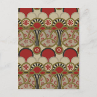 Carte Postale Papier peint Vintage floral japonais