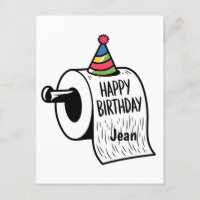 Papier toilette avec dessin de chapeau d'anniversa