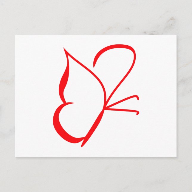 Carte Postale Papillon (Devant)