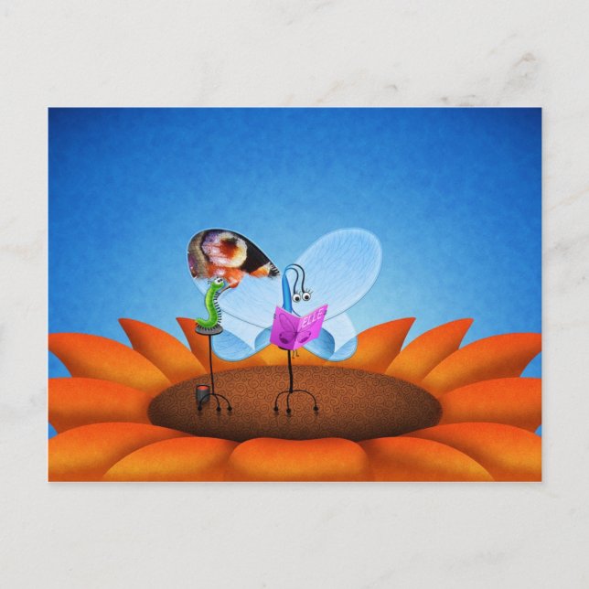 Carte Postale Papillon (Devant)