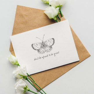 Carte Postale Papillon aquarelle vintage Monarch