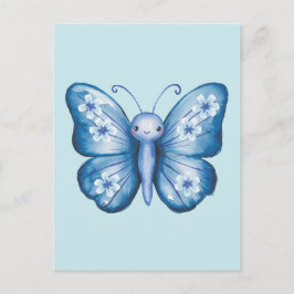 Carte Postale Papillon bleu