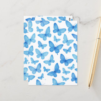 Carte Postale Papillon bleu