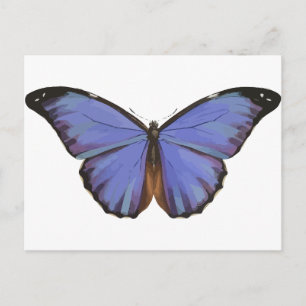 Carte Postale Papillon bleu