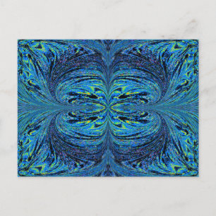 Carte Postale Papillon bleu lune