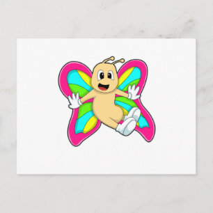 Carte Postale Papillon coloré