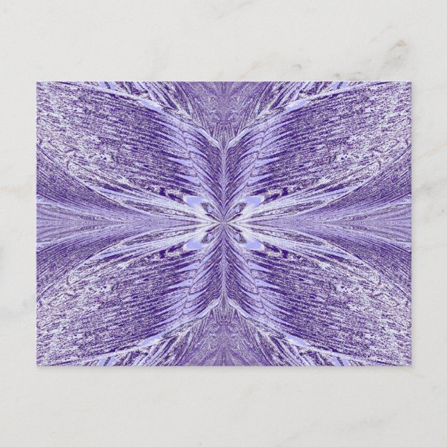 Carte Postale Papillon dans le givre hivernal (Devant)