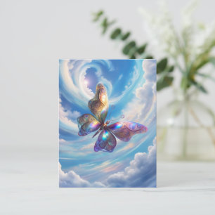 Carte Postale Papillon Dans Les Nuages