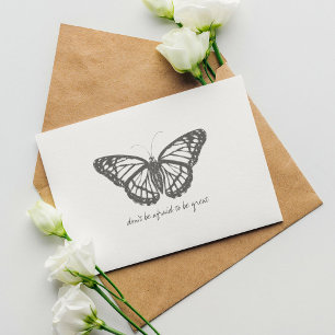 Carte Postale Papillon d'aquarelle Vintage Monarch