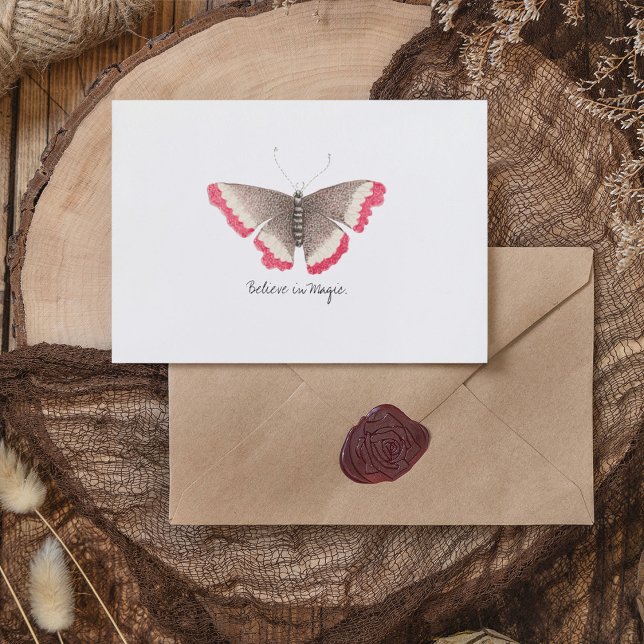 Carte Postale Papillon d'aquarelle Vintage Monarch (Monarch Vintage Watercolor Butterfly Postcard)