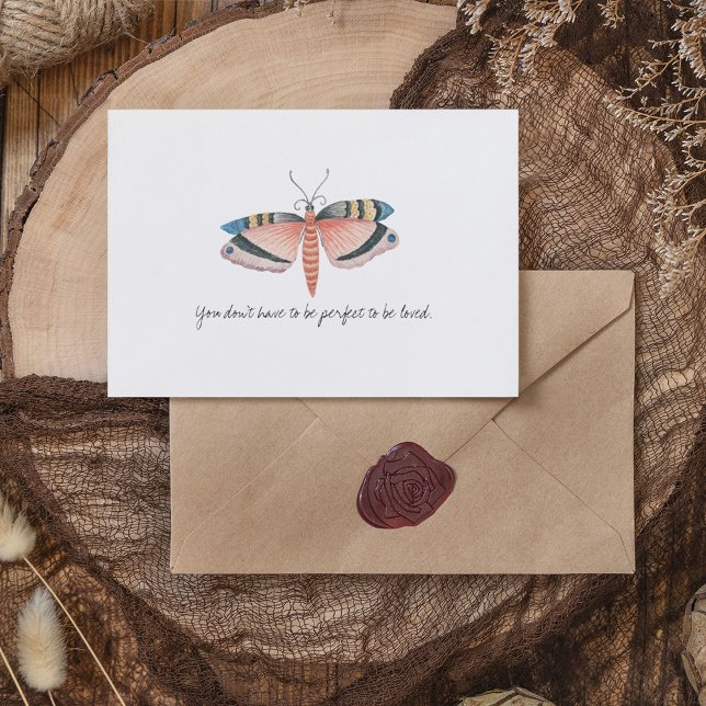 Carte Postale Papillon d'aquarelle Vintage Monarch (Monarch Vintage Watercolor Butterfly Postcard)