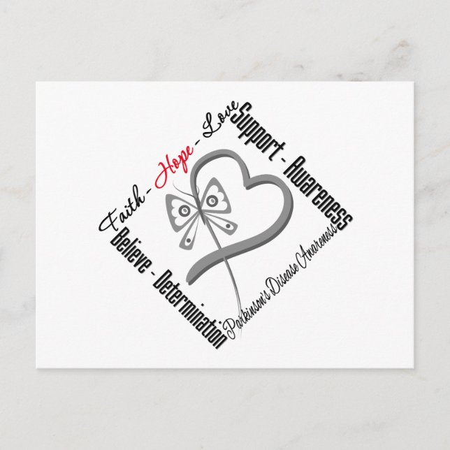 Carte Postale Papillon de la foi, de l'espérance et de l'amour - (Devant)