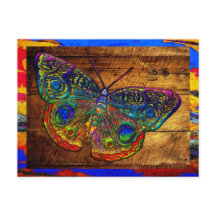 Papillon de pays arc-en-ciel métallique