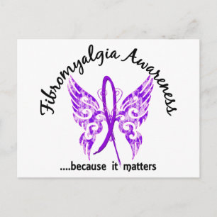 Carte Postale Papillon de tatouage Grunge 6.1 Fibromyalgie