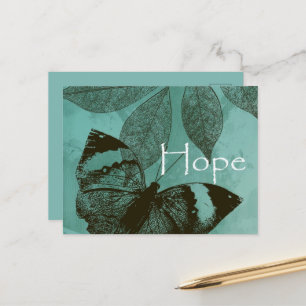 Carte Postale Papillon Espoir Inspiration Vert