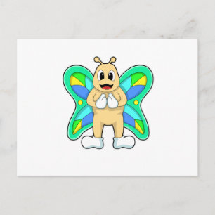 Carte Postale Papillon heureux