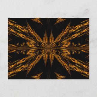 Carte Postale Papillon Lumière Dorée