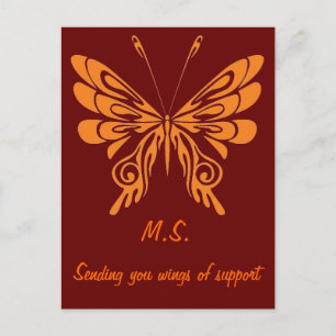 Carte Postale Papillon M.S.