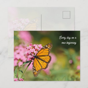 Carte Postale Papillon monarch uplifting et inspirant