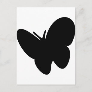 Carte Postale papillon noir - papillons
