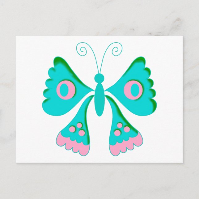Carte Postale Papillon Papillons  Jouets pour enfants (Devant)